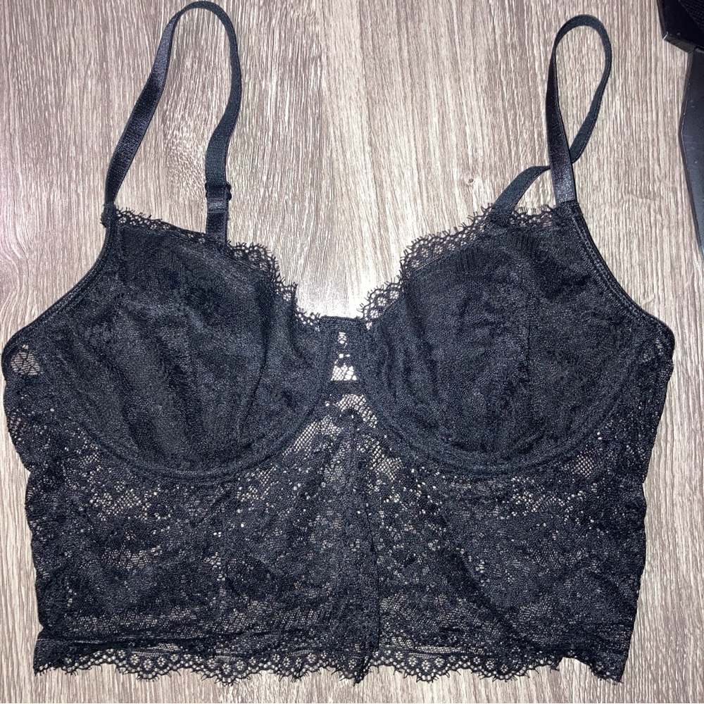 ROMWE Fairycore Lace Underwire Bralette